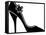 High Heel Shoes (Silhouette)-jara3000-Framed Stretched Canvas