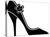 High Heel Shoes (Silhouette)-jara3000-Stretched Canvas