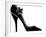 High Heel Shoes (Silhouette)-jara3000-Framed Art Print