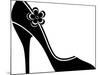 High Heel Shoes (Silhouette)-jara3000-Mounted Art Print