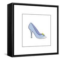 High Heeled Open Toed Shoe-null-Framed Stretched Canvas