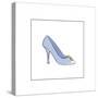 High Heeled Open Toed Shoe-null-Stretched Canvas