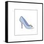 High Heeled Open Toed Shoe-null-Framed Stretched Canvas