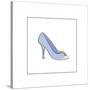 High Heeled Open Toed Shoe-null-Stretched Canvas