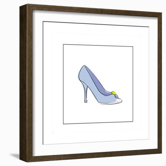 High Heeled Open Toed Shoe-null-Framed Giclee Print