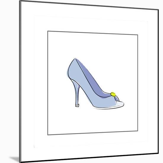 High Heeled Open Toed Shoe-null-Mounted Giclee Print