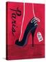 High Heels Paris-Jennifer Matla-Stretched Canvas