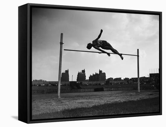 High Jump Championship in Colombes, 1952-null-Framed Stretched Canvas