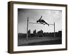 High Jump Championship in Colombes, 1952-null-Framed Photographic Print