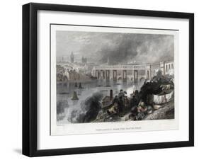 High Level Bridge over the Tyne at Newcastle, 1849-Thomas Abiel Prior-Framed Giclee Print