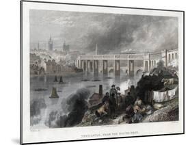 High Level Bridge over the Tyne at Newcastle, 1849-Thomas Abiel Prior-Mounted Giclee Print