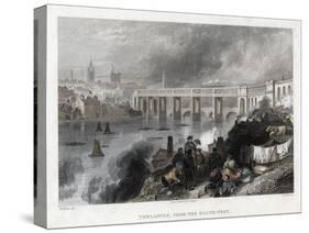 High Level Bridge over the Tyne at Newcastle, 1849-Thomas Abiel Prior-Stretched Canvas
