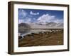 High Mountain Lake and Mountain Peaks, Beside the Karakoram Highway, China-Alison Wright-Framed Photographic Print