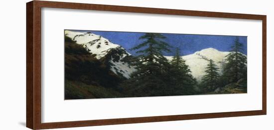 High Mountains, 1912-Angelo Morbelli-Framed Giclee Print