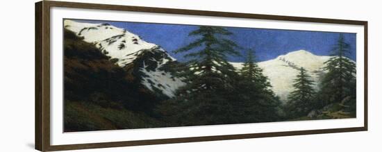 High Mountains, 1912-Angelo Morbelli-Framed Giclee Print