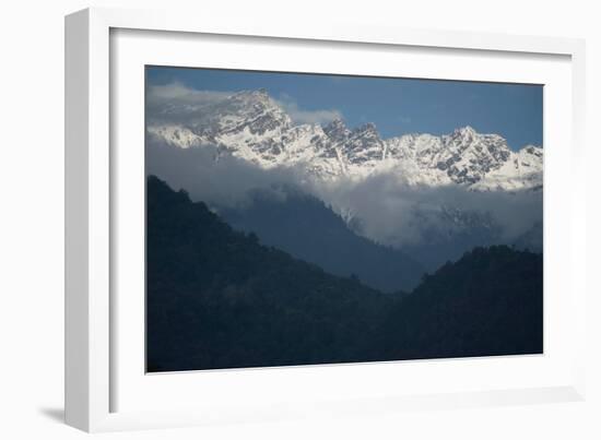 High Mountains, Bhutan (Photo)-null-Framed Giclee Print