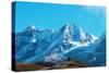 High Mountains Covered by Snow-Vakhrushev Pavel-Stretched Canvas