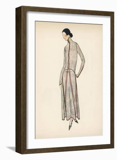 High Neck Dress 1922-null-Framed Art Print