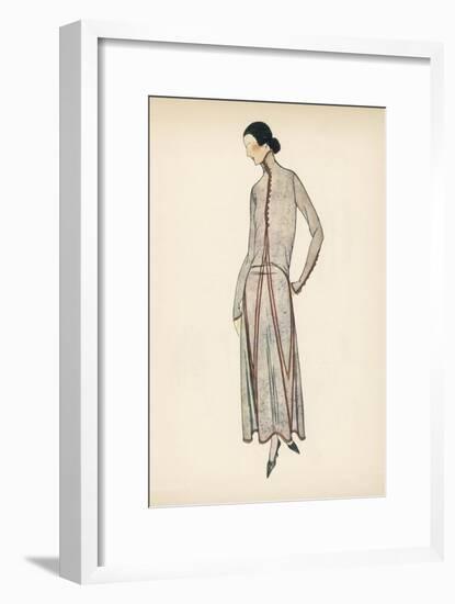 High Neck Dress 1922-null-Framed Art Print