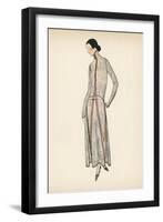 High Neck Dress 1922-null-Framed Art Print