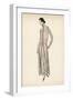 High Neck Dress 1922-null-Framed Art Print