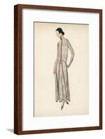 High Neck Dress 1922-null-Framed Art Print