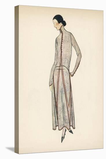 High Neck Dress 1922-null-Stretched Canvas