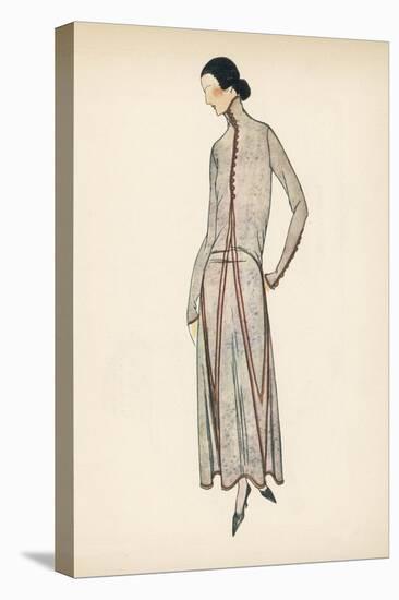 High Neck Dress 1922-null-Stretched Canvas