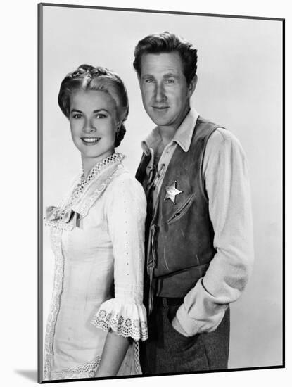 HIGH NOON, 1952 directed by FRED ZINNEMANN Grace Kelly and Lloyd Bridges (b/w photo)-null-Mounted Photo