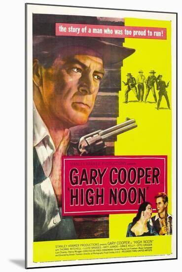 High Noon, 1952, Directed by Fred Zinnemann-null-Mounted Giclee Print