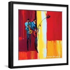 High Note-Maya Green-Framed Art Print