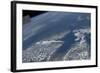 High Oblique View of Lake Michigan, Lake Huron and the State of Michigan-null-Framed Photographic Print