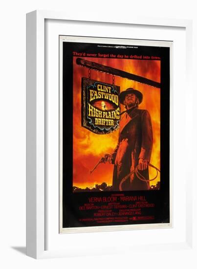 High Plains Drifter-null-Framed Art Print