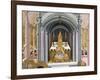 High Priest of the Temple of Jerusalem, Altarpiece from Verdu, 1432-34-Jaume Ferrer II-Framed Giclee Print