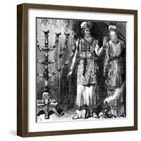 High Priests, Showing the Ephod and Linen Robes-null-Framed Giclee Print