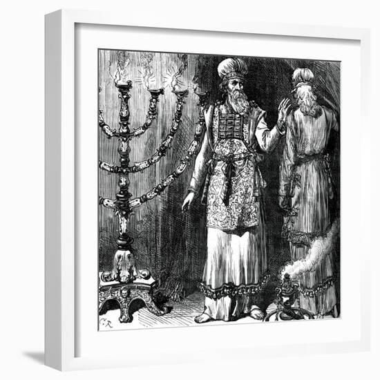 High Priests, Showing the Ephod and Linen Robes-null-Framed Giclee Print