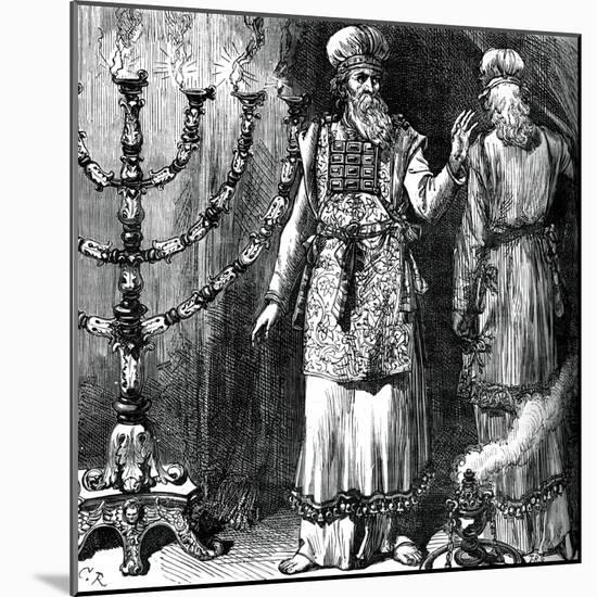 High Priests, Showing the Ephod and Linen Robes-null-Mounted Giclee Print