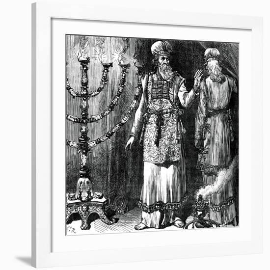 High Priests, Showing the Ephod and Linen Robes-null-Framed Giclee Print