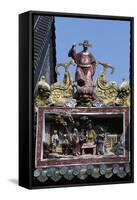 High-Relief Statue with Male Figure and Fantastic Animals in Ancestral Temple of Chen Family-null-Framed Stretched Canvas