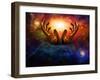 High Resolution Hands And Light-rolffimages-Framed Art Print