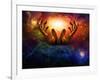 High Resolution Hands And Light-rolffimages-Framed Art Print