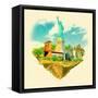 High Resolution Watercolor Illustration New York City-trentemoller-Framed Stretched Canvas