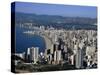 High Rise Apartments Lining Beach Zone, Benidorm, Costa Blanca, Valencia Region, Spain-Tony Waltham-Stretched Canvas