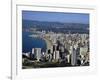 High Rise Apartments Lining Beach Zone, Benidorm, Costa Blanca, Valencia Region, Spain-Tony Waltham-Framed Photographic Print