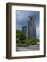 High Rise Building in Downtown Honolulu, Oahu, Hawaii, United States of America, Pacific-Michael Runkel-Framed Photographic Print