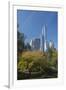 High-Rise Buildings Along from Inside Central Park on a Sunny Fall Day, New York-Greg Probst-Framed Photographic Print