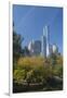 High-Rise Buildings Along from Inside Central Park on a Sunny Fall Day, New York-Greg Probst-Framed Photographic Print