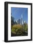 High-Rise Buildings Along from Inside Central Park on a Sunny Fall Day, New York-Greg Probst-Framed Photographic Print