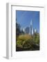 High-Rise Buildings Along from Inside Central Park on a Sunny Fall Day, New York-Greg Probst-Framed Photographic Print