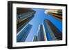 High Rise Buildings and Streets in Dubai, Uae-Alan64-Framed Photographic Print